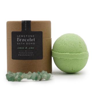Bomba Spumanta de Baie cu Bratara Aventurin Verde - Lamaie si Lime
