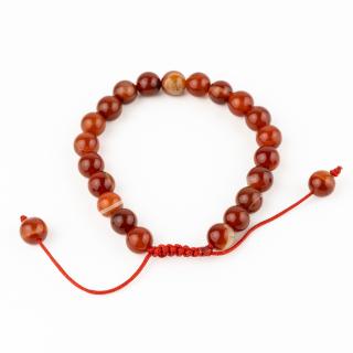 Bratara Reglabila Fire Agate - Rosu