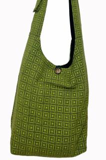 Geanta de umar cu print all over abstarct - Verde