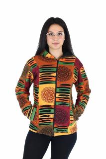 Hanorac cambrat razor cut captusit cu polar - Print Mandala