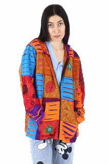 Hanorac patch unicat - Marimea XL - Albastru