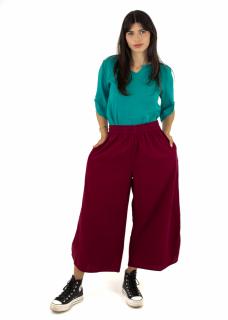 Pantaloni Culottes - Visiniu deschis