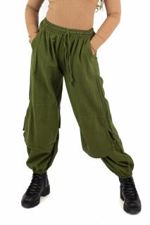 Pantaloni Indi intr-o culoare - Khaki