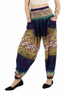 Pantaloni Jasmine cu print all over - Multicolor 6