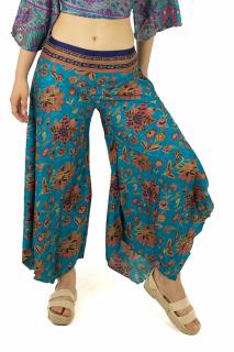 Pantaloni Petal Tips din material fluid - Model 25