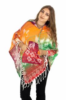 Poncho scurt model Floral - Surpriza