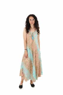 Rochie boho lunga cu bretele late si croi larg - Model 9