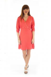 Rochie din canepa si bumbac organic cu cordon la spate