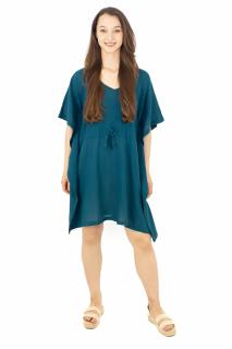 Rochie Kaftan scurta intr-o culoare - Teal