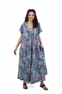 Rochie lunga cu buzunare si decolteu rotund - Model 13