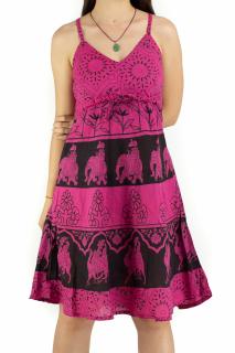 Rochie scurta din bumbac - Roz