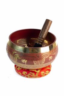 Singing Bowl cu simboluri tibetane - Marime Mare 17 cm  - Model 14