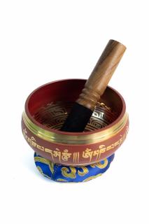 Singing Bowl cu simboluri tibetane - Marime Medie 13 cm - Model 12