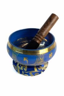 Singing Bowl cu simboluri tibetane - Marime Medie 13 cm - Model 16