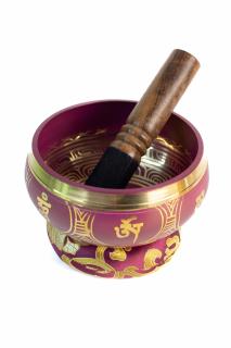 Singing Bowl cu simboluri tibetane - Marime Medie 13 cm - Model 22