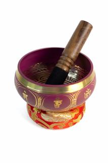 Singing Bowl cu simboluri tibetane - Marime Medie 13 cm  - Model 29