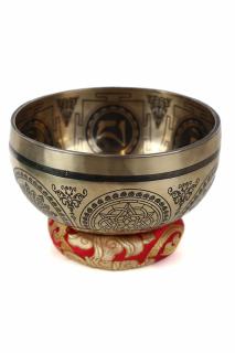 Singing Bowl - handmade - 14,5cm - 697gr - 7metale - 360Hz - Medicines Buddha