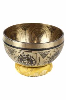 Singing Bowl - handmade - 16,5 cm -793gr - 7metale -270Hz - God of wisdom