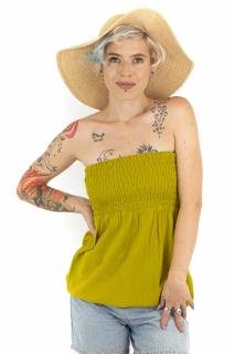 Top intr-o culoare cu banda elastica - Lime