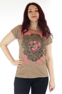 Tricou dama cambrat - OM - Crem