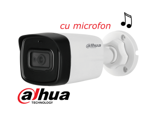 Camera de exterior DAHUA 8 Megapixeli 4K HDCVI HAC-HFW1800TL-A, cu microfon