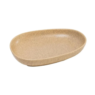 Farfurie adanca ceramica 23 cm VILLARTE TETRIS TRFA 23, asimetrica, crem