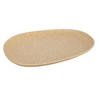 Farfurie intinsa ceramica 30 cm VILLARTE TETRIS TRF 30, asimetrica, crem