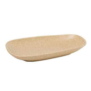 Platou ceramica 28 cm VILLARTE TETRIS TRP 28, asimetric, crem