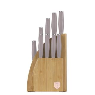 Set cutite 10 piese, stativ Taupe Berlinger Haus BH 3122