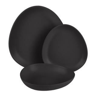 Set farfurii 18 piese Matte Black Berlinger Haus BH 10021