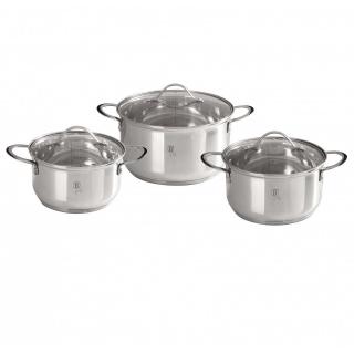 Set oale inox cu capace, 6 piese Silver Jewellery Berlinger Haus BH 6662