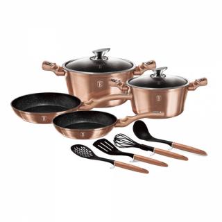 Set Oale Marmorate 10 piese Rose Gold Berlinger Haus BH 6142
