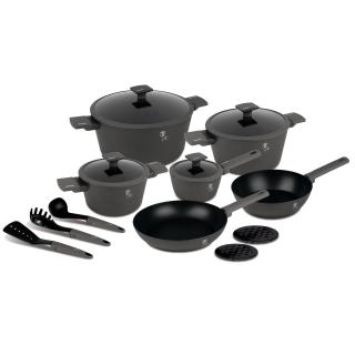 Set oale si tigai 15 piese Anthracite Berlinger Haus BH 8141