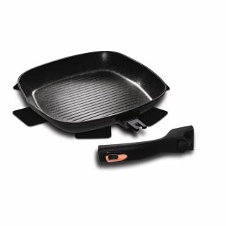 Tigaie grill 28 cm cu maner detasabil Black Rose Berlinger Haus BH 1953