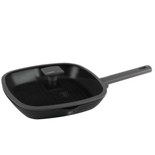 Tigaie Grill cu capac, 28 cm-Anthracite Collection Berlinger Haus BH 8127