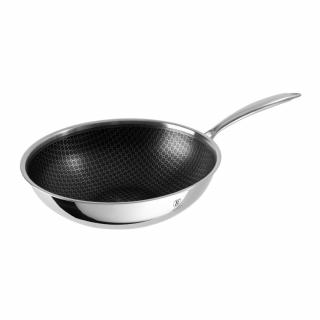 Tigaie inox wok Eternal Collection Berlinger Haus BH 8507, 28 cm, antiaderenta, inox, strat Eterna rezistent