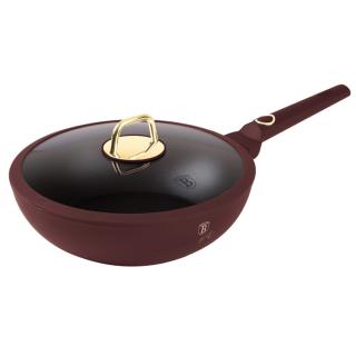 Tigaie wok cu capac 28 cm, 3.2 litri Leonardo Collection Berlinger Haus BH 8034