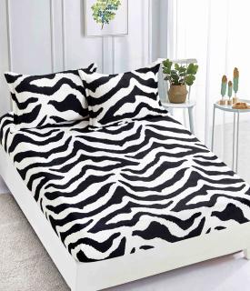 Husa Cocolino cu Elastic+2 Fete de Perna, Model Zebra-C5856