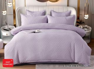 Lenjerie Bumbac Tricotat de Lux, 6 Piese, Lila Uni-D5984