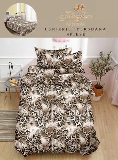 Lenjerie Finet 4 Piese 1 Persoana, Animal Print-H7712