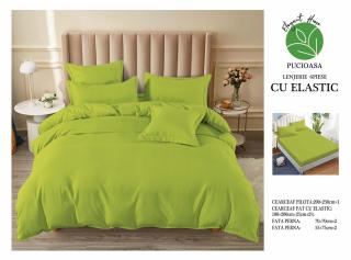 Lenjerie Finet 6 Piese cu Elastic, Verde Mar Uni-H6065