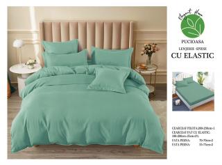 Lenjerie Finet 6 Piese cu Elastic, Verde Menta Uni-H6357