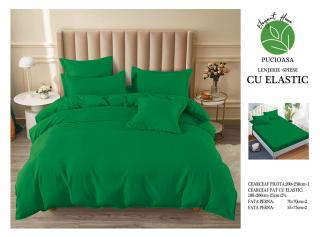 Lenjerie Finet 6 Piese cu Elastic, Verde Oscur Uni-H6068