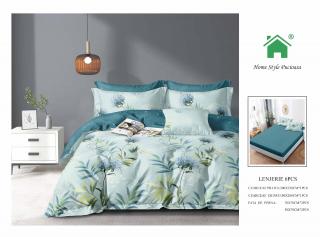 Lenjerie Pat Dublu Din Finet, 6 Piese, cu Elastic-N7263