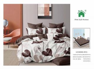 Lenjerie Pat Dublu Din Finet, 6 Piese, cu Elastic-N7275