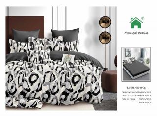 Lenjerie Pat Dublu Din Finet, 6 Piese, cu Elastic-N7367