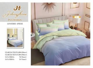 Lenjerie Pat Dublu din Finet, 6 Piese, Lila Vernil Degrade-H7557