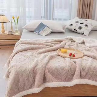 Patura Cocolino Tip Tricotaj, Cu Blanita, Crem