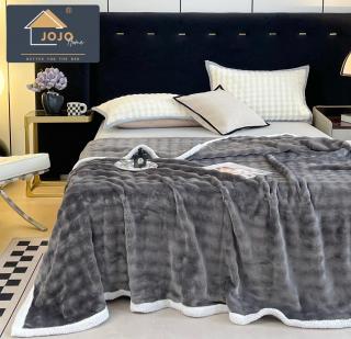 Patura Pufoasa Cocolino Premium, 200x230cm, Gri Inchis-C7133