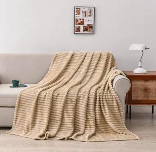 Patura Pufoasa Cocolino Premium, 200x230cm, Model Dungat, Bej-P7745
